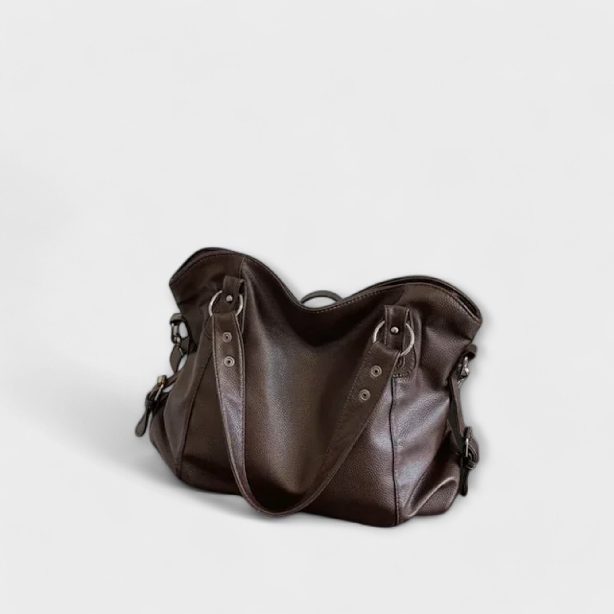 Structured Shoulder Bag with Clean Lines and Adjustable Strap in Four Classic Colours | Koossa