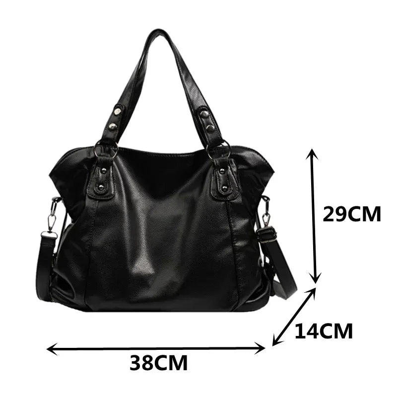 Structured Shoulder Bag with Clean Lines and Adjustable Strap in Four Classic Colours | Koossa