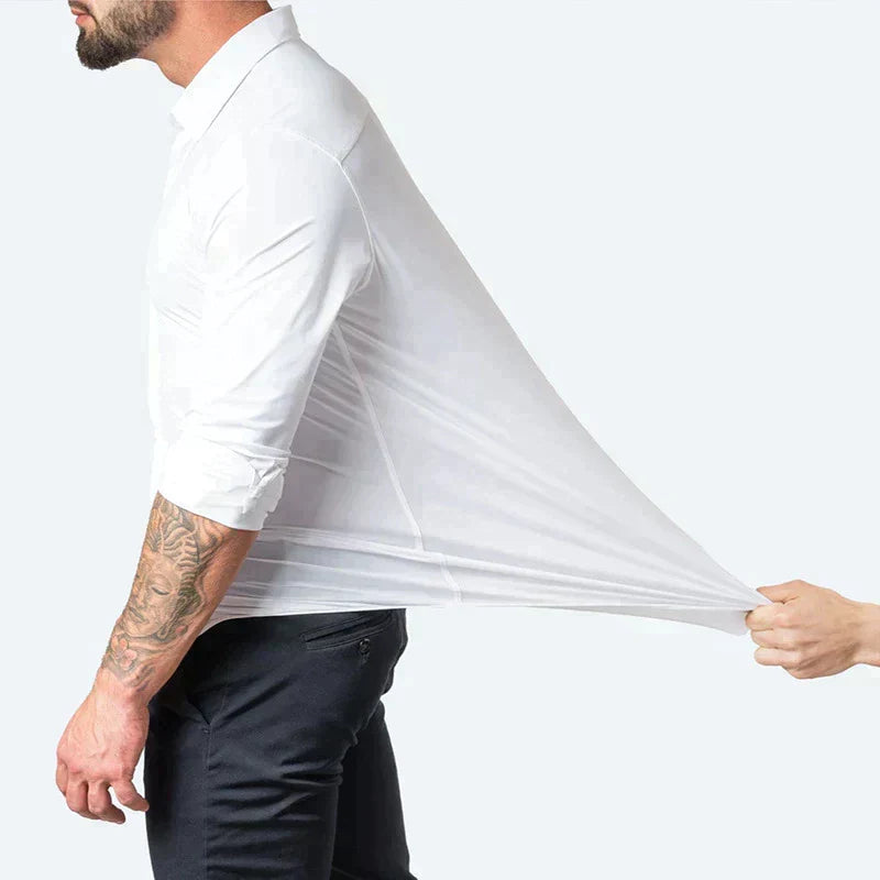 Men's Stretch Shirt — Comfortable Business Shirt for Office & Smart Casual Occasions | Koossa