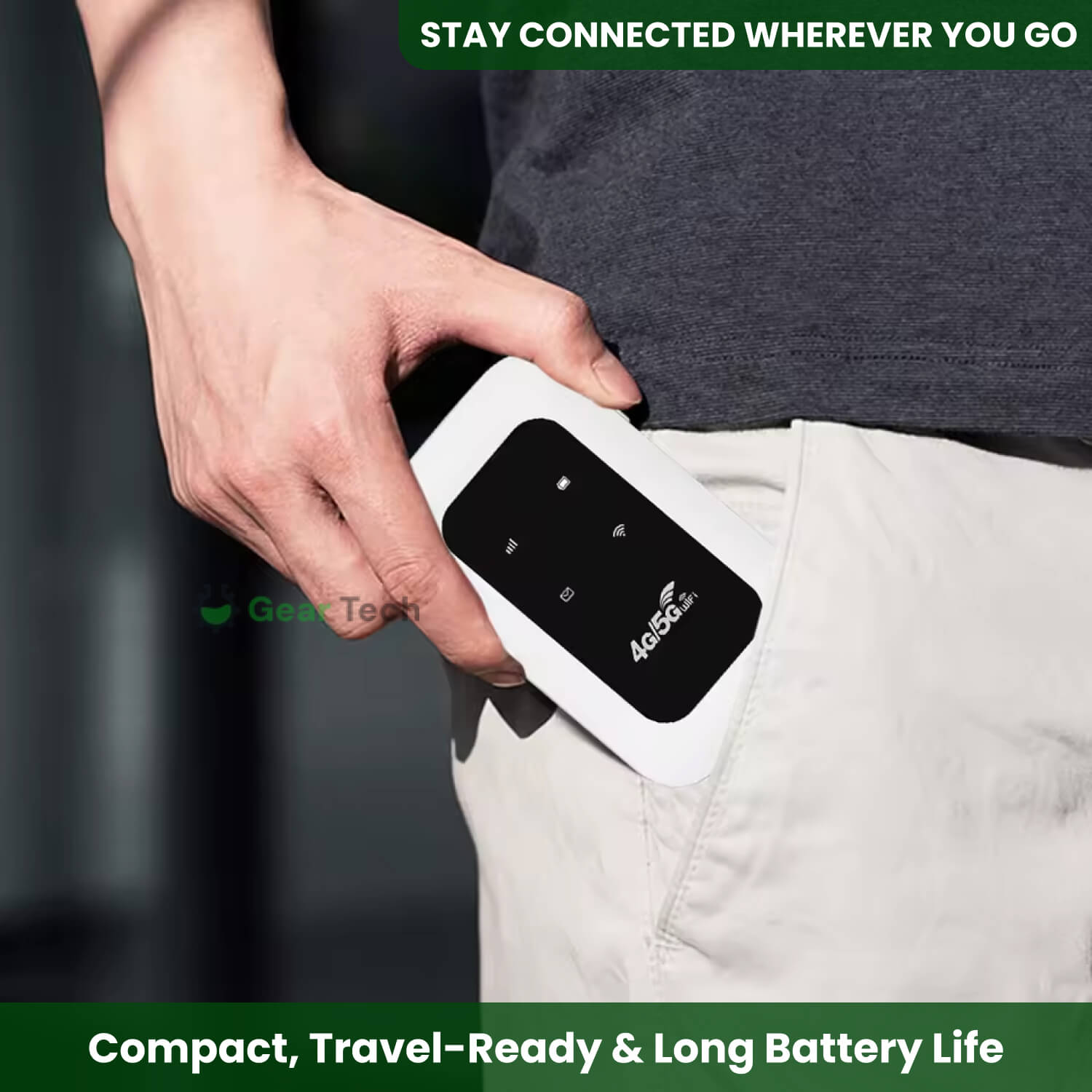 Routeur WiFi Mobile 4G LTE Portable – Connexion Sécurisée jusqu'à 10 Appareils 150 Mbps Idéal pour Voyage | Koossa