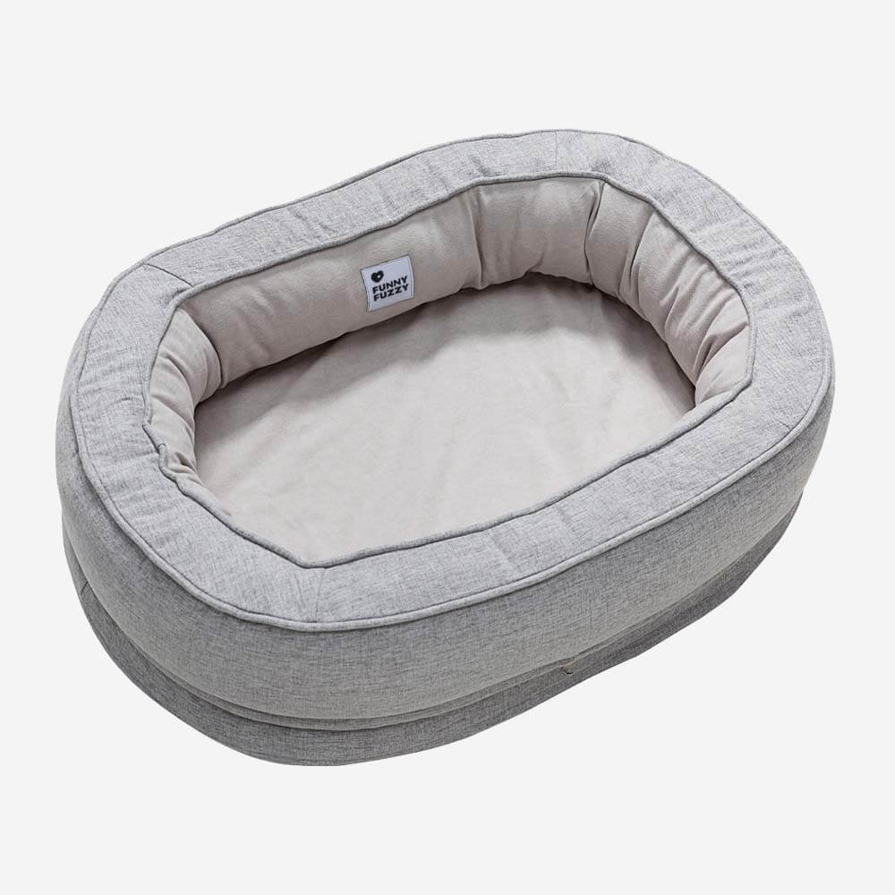 Dog Bed Donut Oval Orthopaedic Foam M L XL 2XL Waterproof Washable Anti-Slip Calming Cuddler Pet Sofa Bed | Koossa