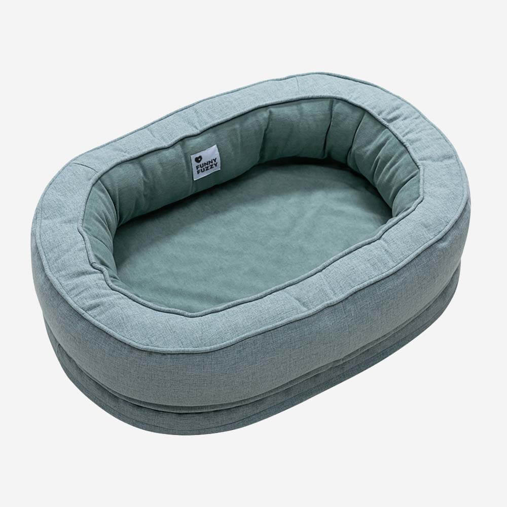 Dog Bed Donut Oval Orthopaedic Foam M L XL 2XL Waterproof Washable Anti-Slip Calming Cuddler Pet Sofa Bed | Koossa