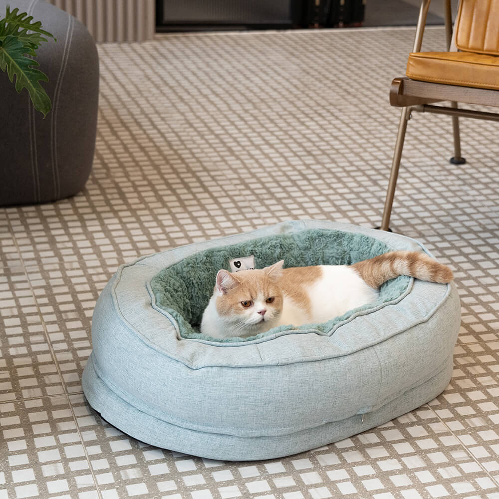 Dog Bed Donut Oval Orthopaedic Foam M L XL 2XL Waterproof Washable Anti-Slip Calming Cuddler Pet Sofa Bed | Koossa
