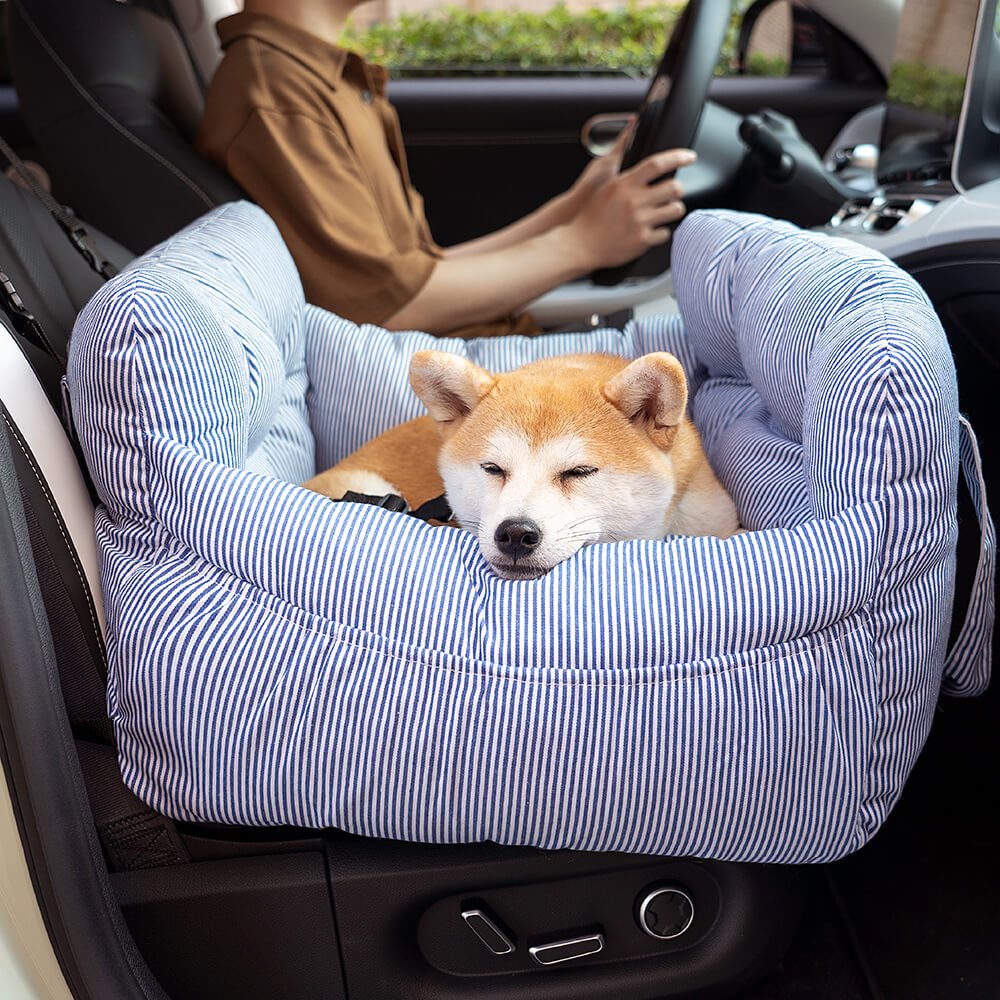 Dog Car Seat Bed Cotton Padded Portable Safety Harness Small Dogs Booster Carrier Shoulder Bag | Koossa