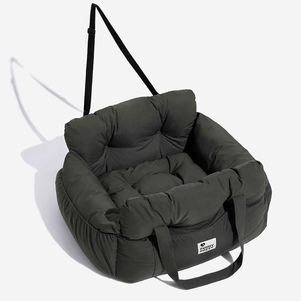 Dog Car Seat Bed Cotton Padded Portable Safety Harness Small Dogs Booster Carrier Shoulder Bag | Koossa