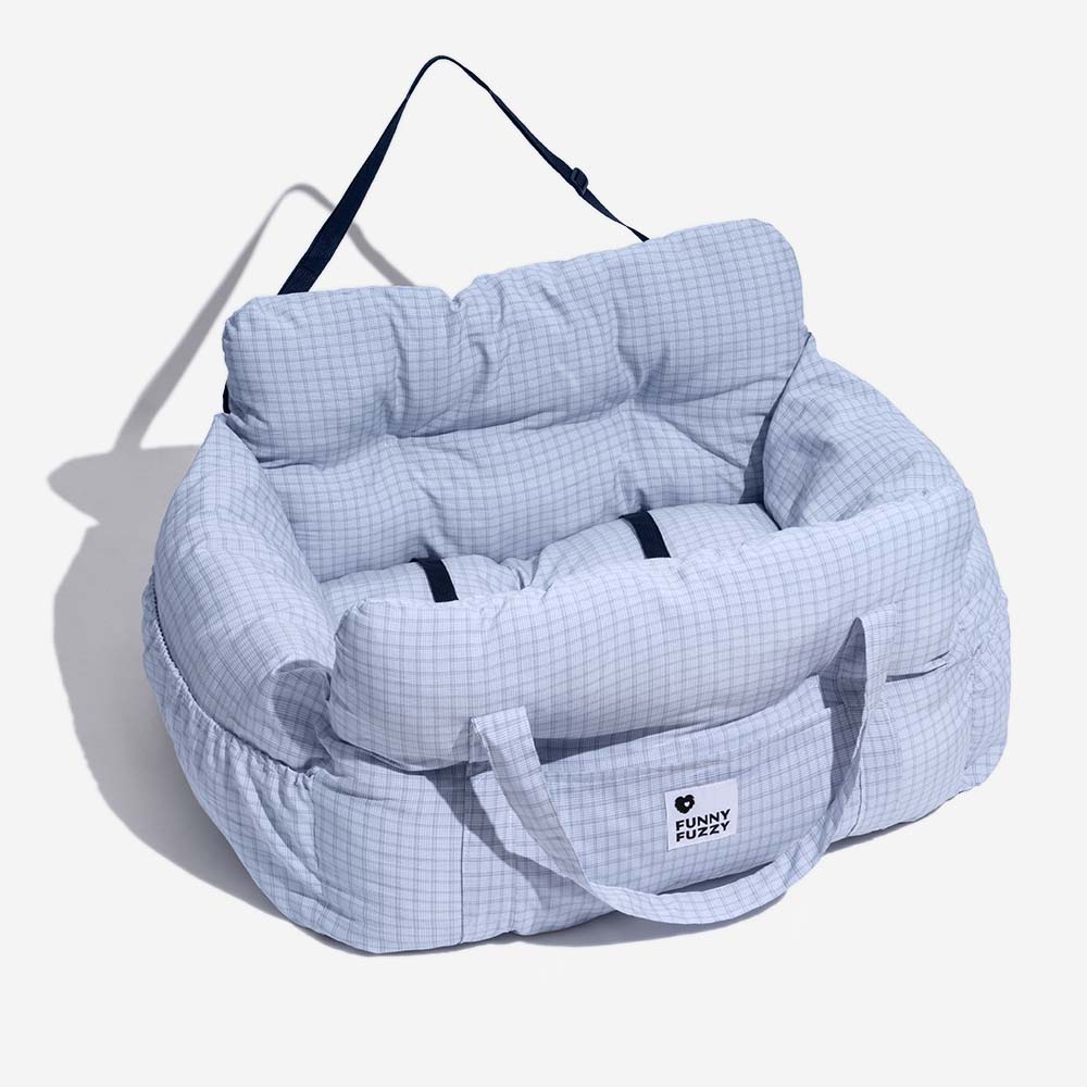 Dog Car Seat Bed Cotton Padded Portable Safety Harness Small Dogs Booster Carrier Shoulder Bag | Koossa