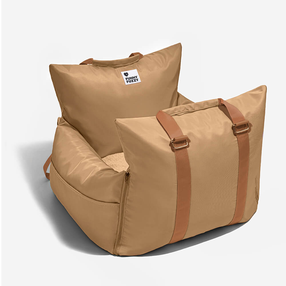 Dog Car Seat Bed Oxford Fabric Waterproof Anti-Slip Safety Buckle Small Medium Dogs Travel Home Carrier | Koossa