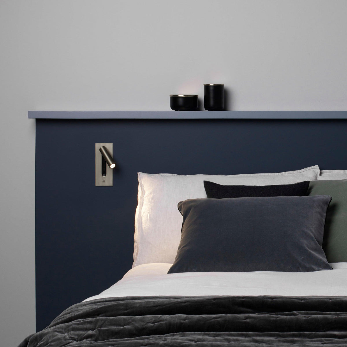 Adjustable Wall Sconce with LED Reading Light | Modern Plug-In Bedside Lamp | Pivoting Metal Fixture for Bedroom, Guest Room & Hallway | Lonoma