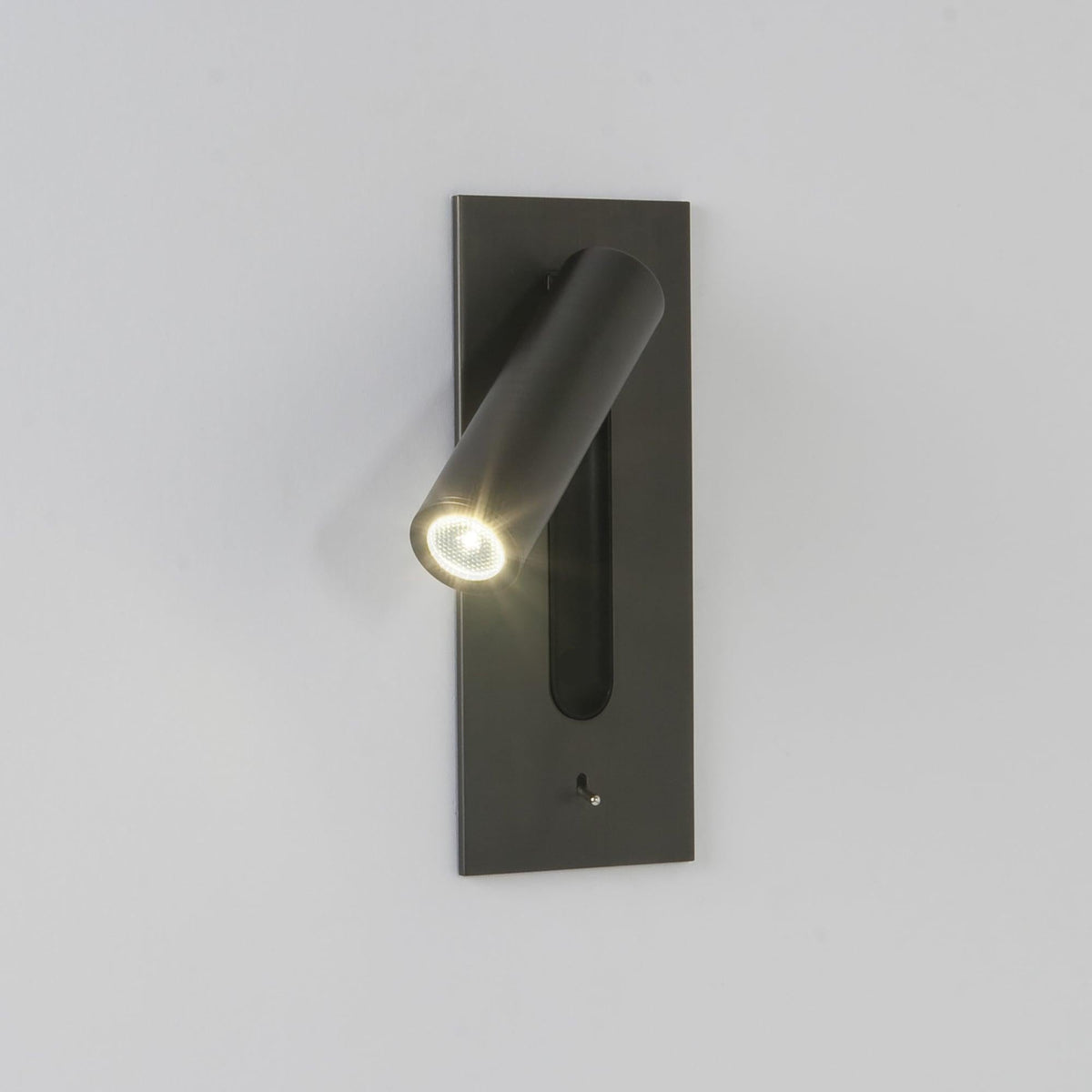 Adjustable Wall Sconce with LED Reading Light | Modern Plug-In Bedside Lamp | Pivoting Metal Fixture for Bedroom, Guest Room & Hallway | Lonoma