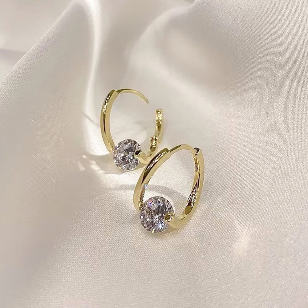 Women's Germanium Stud Earrings — Elegant Everyday Earrings for Wellbeing & Natural Beauty | Koossa