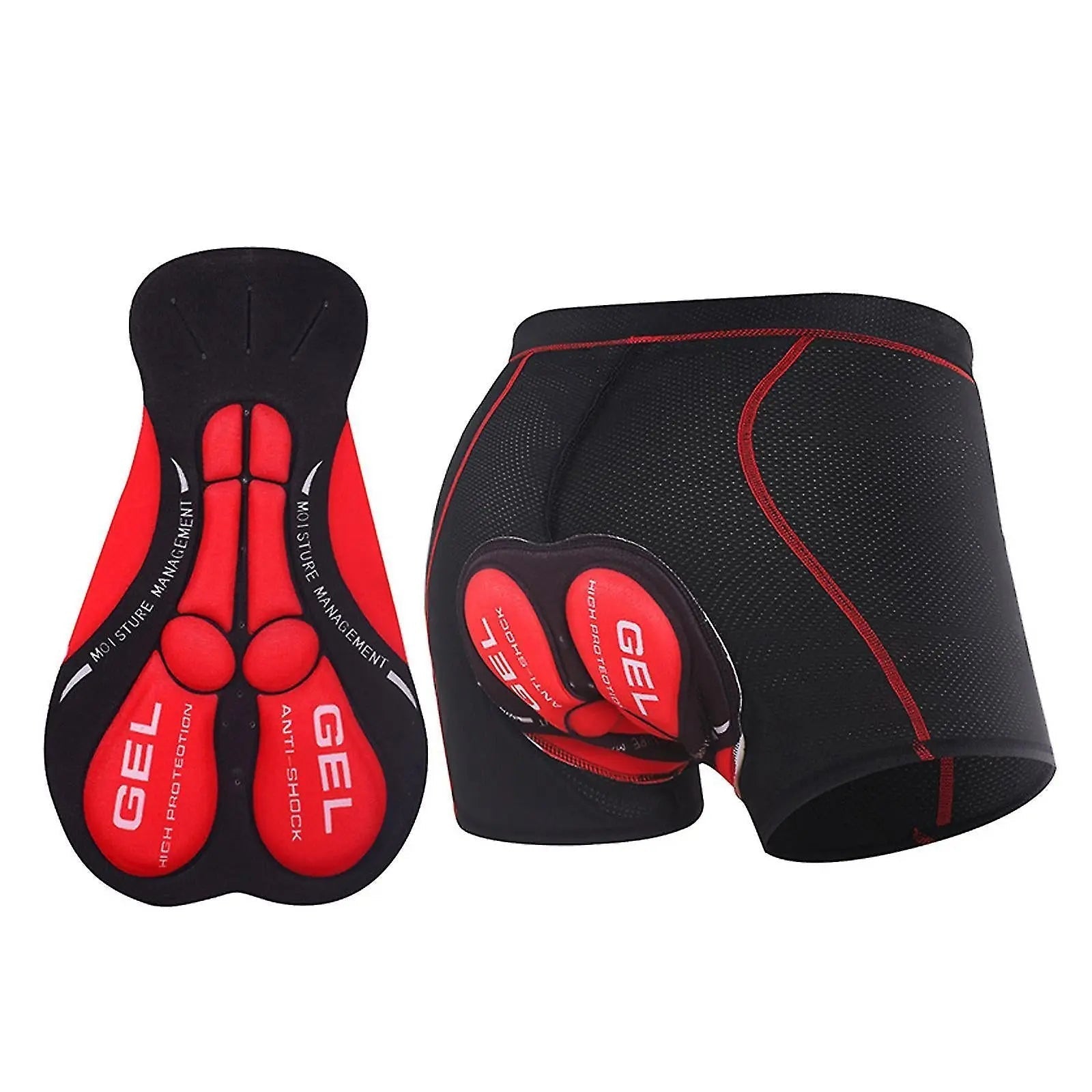Unisex Padded Cycling Shorts with Gel Insert — Comfortable Performance Underwear for Long Rides & Touring | Koossa