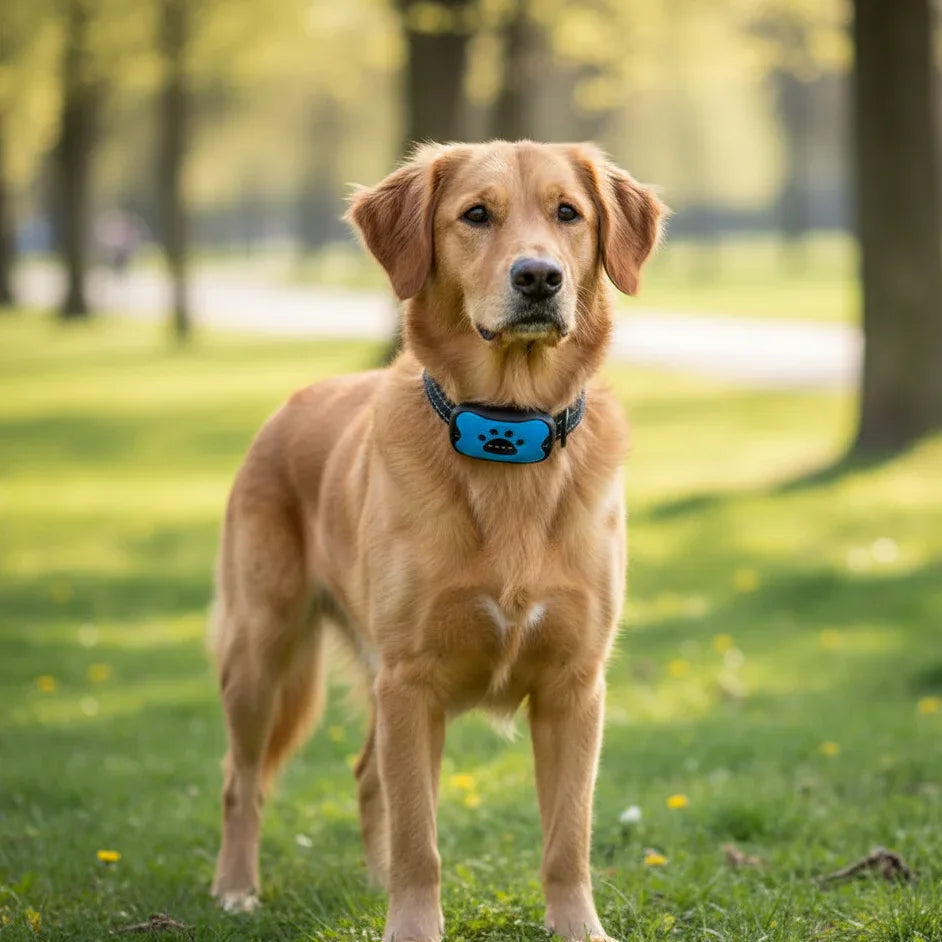 Dog Anti-Bark Collar Rechargeable Ultrasonic Sound No Shock Waterproof Adjustable Small Medium Large Training Device | Koossa