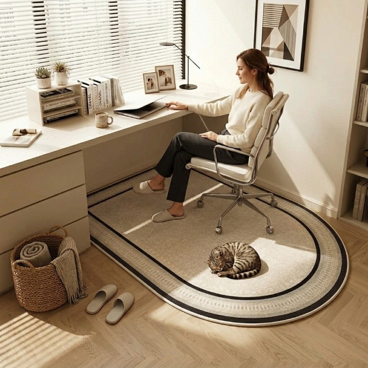 Tapis protège-sol 0,5 cm antidérapant pour parquet laminé moquette bureau fauteuil roulant usage intensif | Koossa