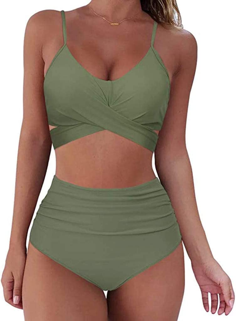 Women's High-Waisted Bikini Set — Flattering Two-Piece Swimwear for Summer Holidays & Beach Days | Koossa