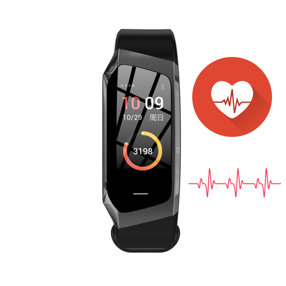 Montre Connectée Santé avec Suivi Cardiaque Continu et Mesure Tension Artérielle Étanche IP67 Multisport | Koossa