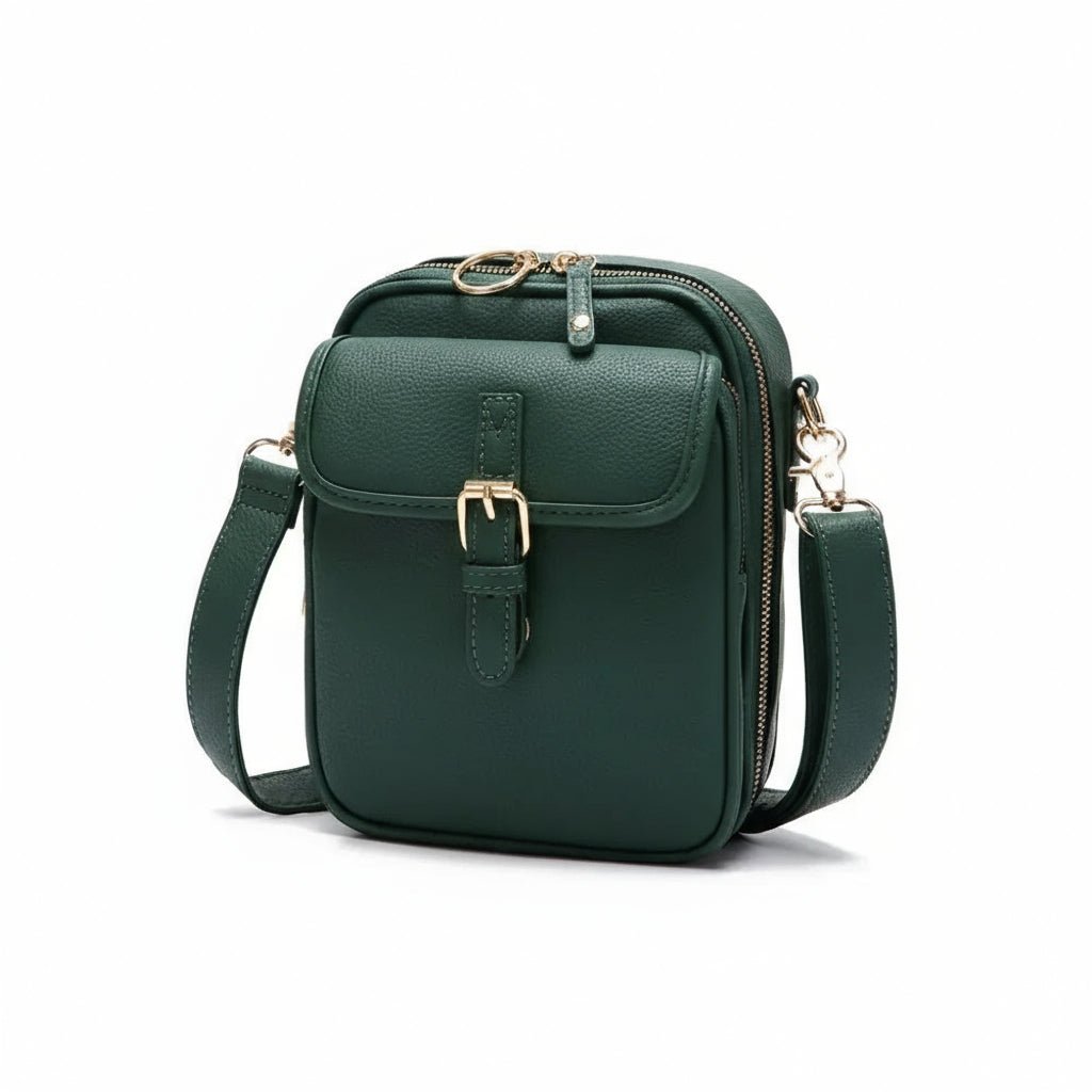 Square Crossbody Purse with Anti-Theft Zippers – Adjustable Strap Shoulder Bag for Women | Lonoma