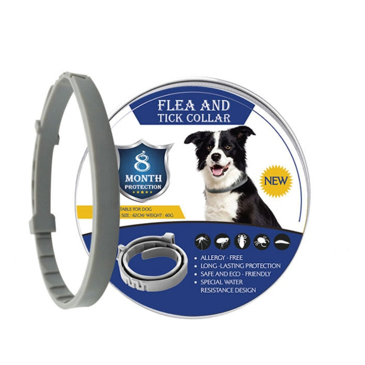 Collier Antiparasitaire Naturel pour Chiens et Chats – Protection 8 Mois – Réglable – Sans Produit Chimique | Koossa