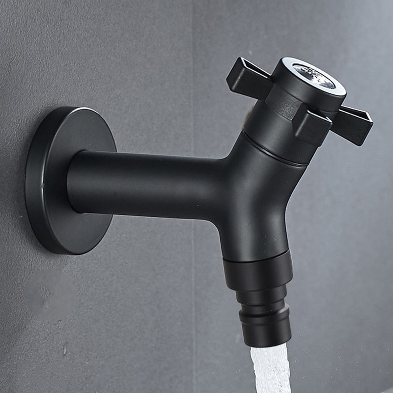 Wall-Mount Outdoor Faucet with Brass Valve Core – Cold Water Spigot for Garden, Patio & Yard | Lonoma