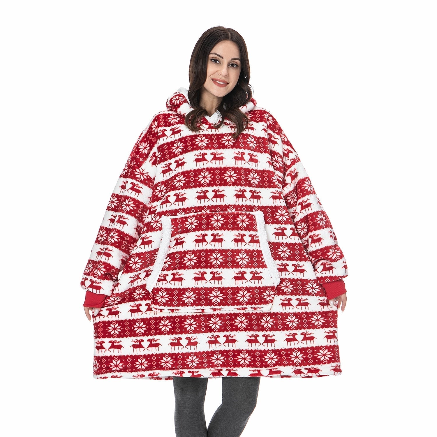Oversized Hooded Blanket Wrap — Cosy Loungewear for Relaxing at Home & Snuggling on the Sofa | Koossa