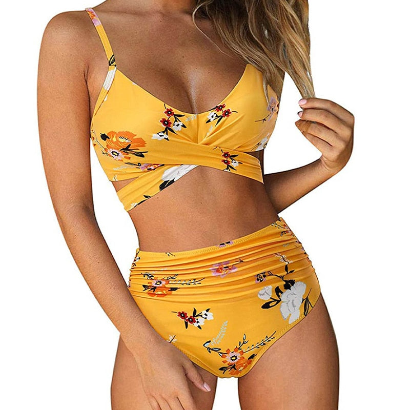 Women's High-Waisted Bikini Set — Flattering Two-Piece Swimwear for Summer Holidays & Beach Days | Koossa