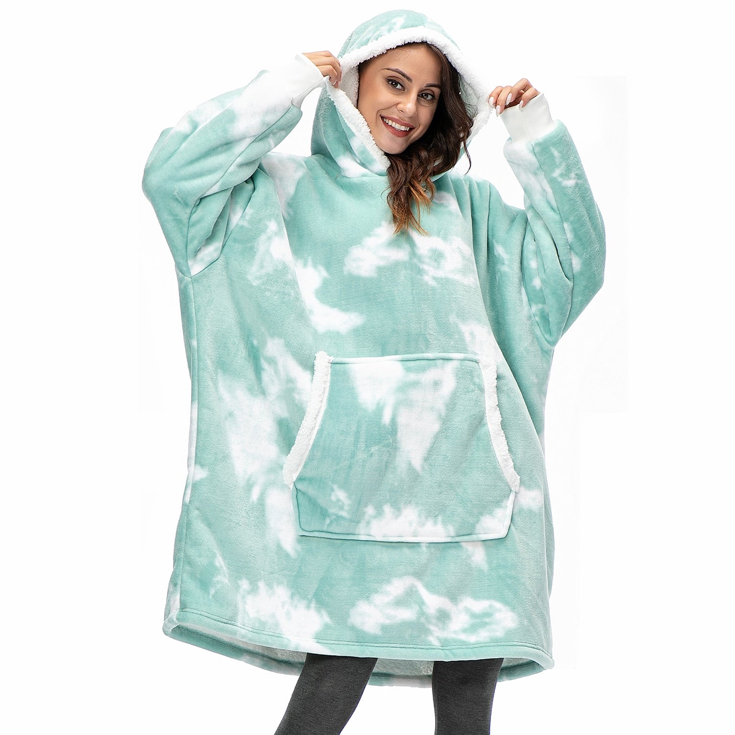 Oversized Hooded Blanket Wrap — Cosy Loungewear for Relaxing at Home & Snuggling on the Sofa | Koossa