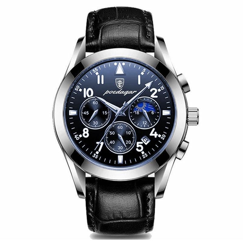 Men's Rose Gold Analogue Watch with Roman Numerals — Classic Dress Watch for Formal & Everyday Wear | Koossa