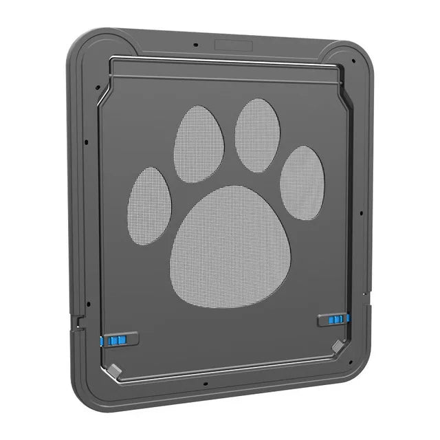 Dog Door for Screen Door Large 4-Way Locking Pet Flap Window Insert Mesh Gate Cat Tunnel Free Access | Koossa