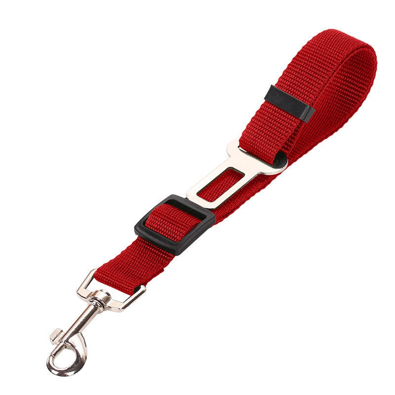 Dog Car Seatbelt Adjustable Nylon 2-in-1 Lead Clip Safety Harness Restraint Travel Strap Universal Fit Vehicle | Koossa