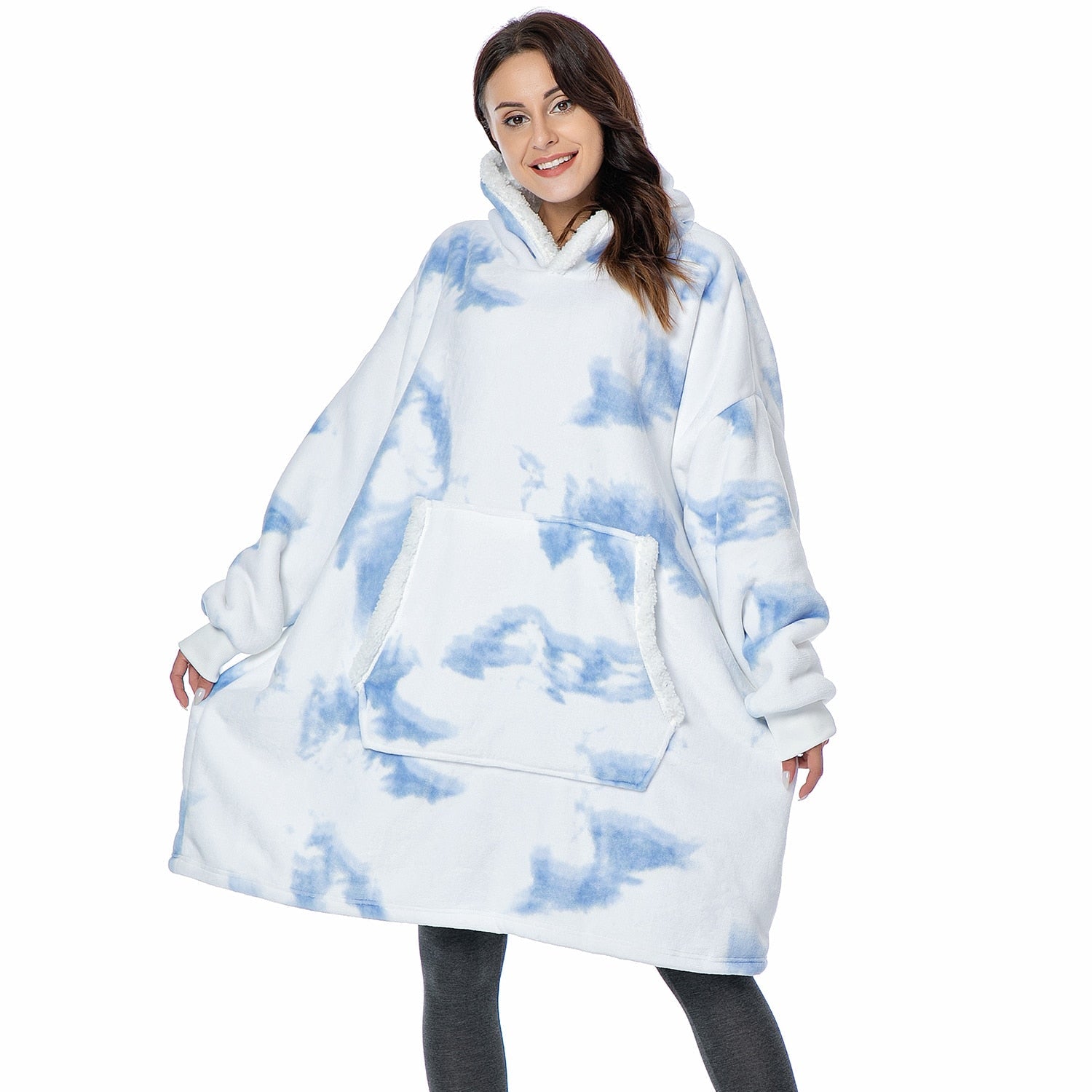 Oversized Hooded Blanket Wrap — Cosy Loungewear for Relaxing at Home & Snuggling on the Sofa | Koossa