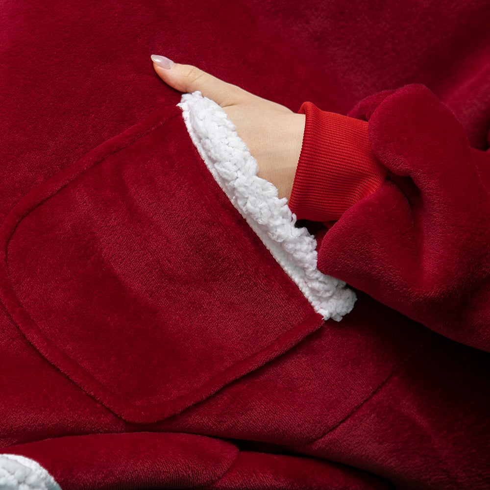 Oversized Hooded Blanket Wrap — Cosy Loungewear for Relaxing at Home & Snuggling on the Sofa | Koossa