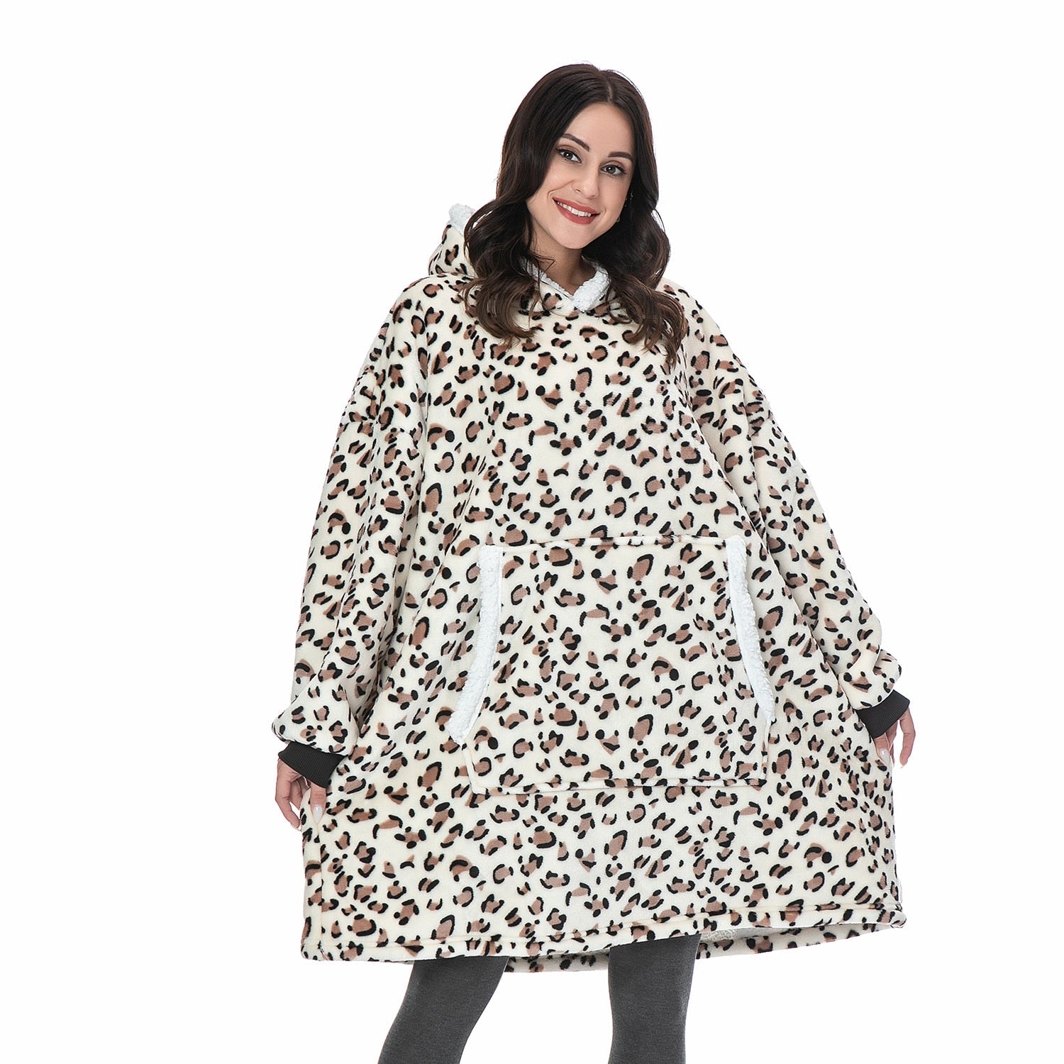 Oversized Hooded Blanket Wrap — Cosy Loungewear for Relaxing at Home & Snuggling on the Sofa | Koossa