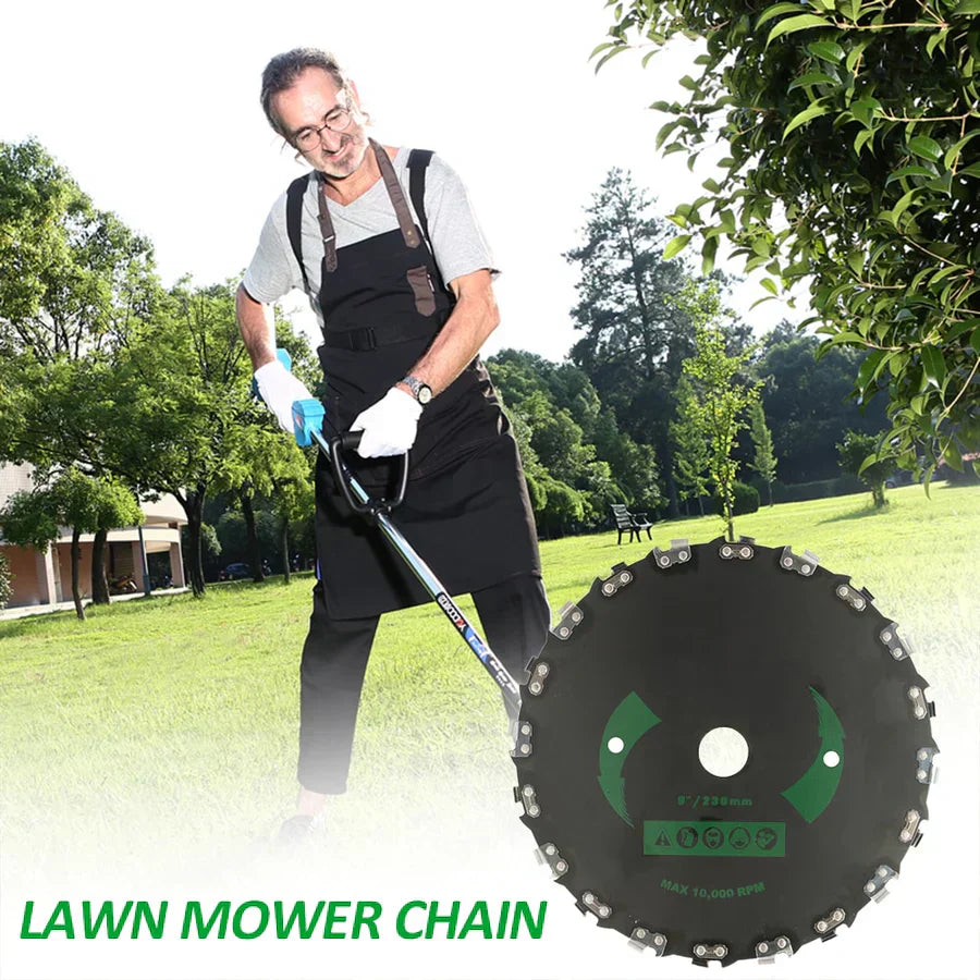 Débroussailleuse Manuelle à Lames Acier 23 cm pour Herbes Denses Bordures de Jardin Terrain Naturel Entretien | Koossa