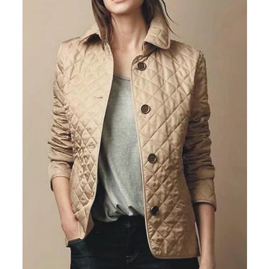 Tailored Diamond Quilted Jacket for Women in Five Refined Colours | Lightweight Button-Front Design for Effortless Layering Through Autumn and Winter | Koossa