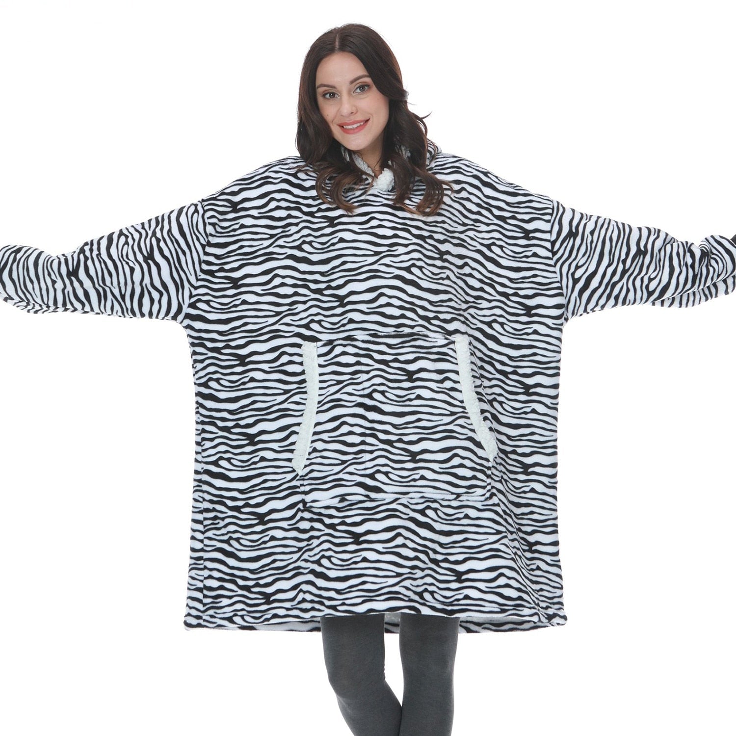 Oversized Hooded Blanket Wrap — Cosy Loungewear for Relaxing at Home & Snuggling on the Sofa | Koossa