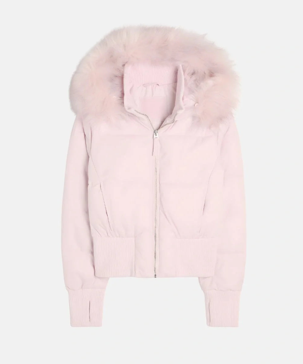 Women's Quilted Winter Puffer Jacket with Detachable Faux Fur Hood — Insulated Warm Coat for Autumn & Winter | Koossa
