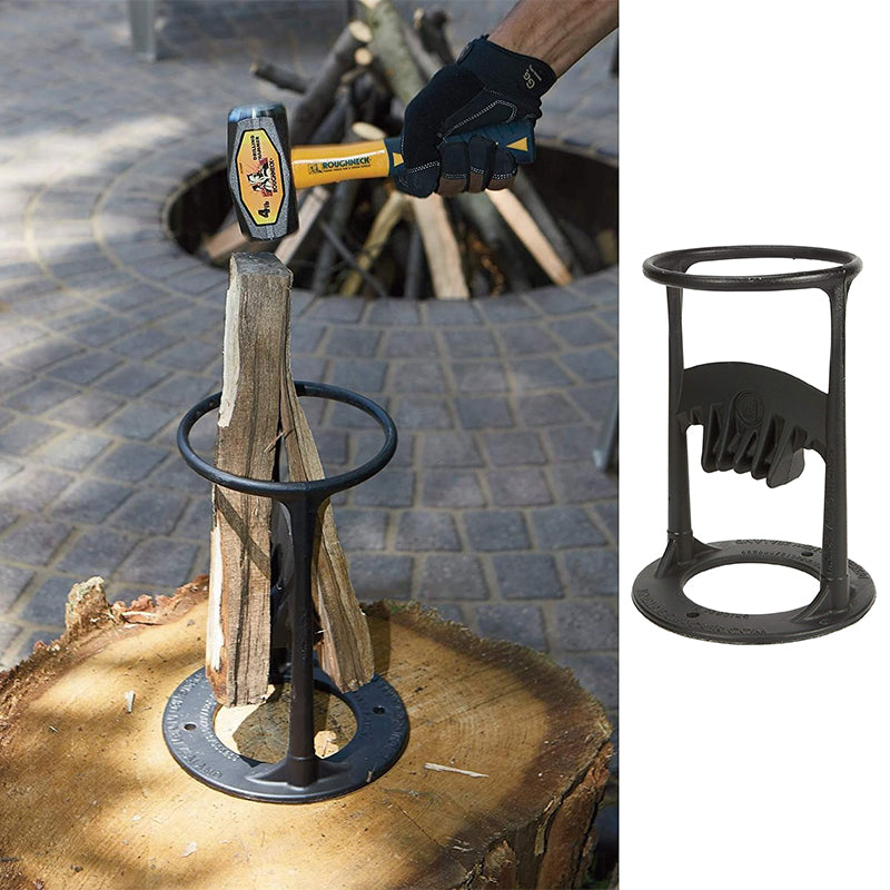 Fendeur à Bois Manuel en Fonte Robuste 27 cm pour Bûches de Cheminée Poêle et Camping Extérieur Sécurisé | Koossa