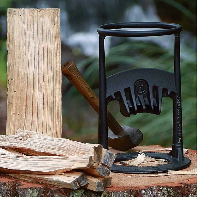 Fendeur à Bois Manuel en Fonte Robuste 27 cm pour Bûches de Cheminée Poêle et Camping Extérieur Sécurisé | Koossa