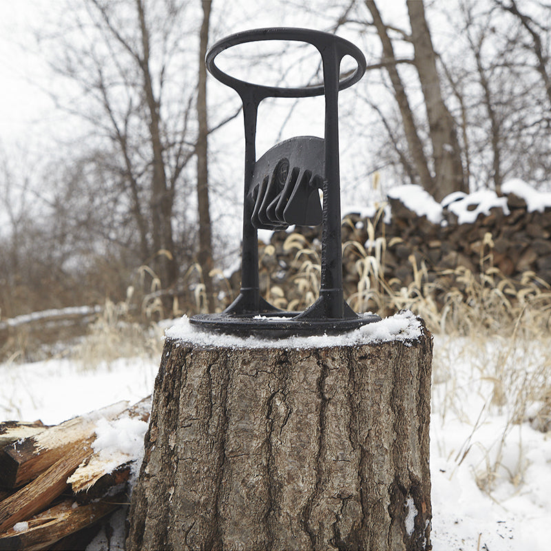 Fendeur à Bois Manuel en Fonte Robuste 27 cm pour Bûches de Cheminée Poêle et Camping Extérieur Sécurisé | Koossa