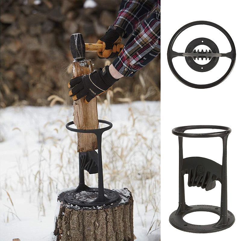 Fendeur à Bois Manuel en Fonte Robuste 27 cm pour Bûches de Cheminée Poêle et Camping Extérieur Sécurisé | Koossa
