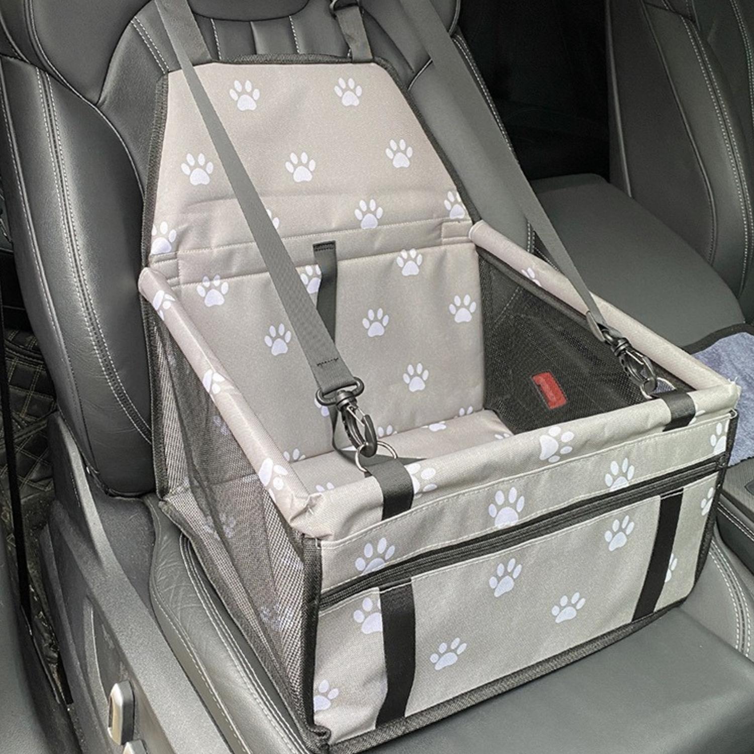 Dog Car Seat Booster Waterproof Oxford Anti-Slip Small Medium Dogs Travel Safety Seat Belt Strap Elevated Pet Car Seat Protector | Koossa