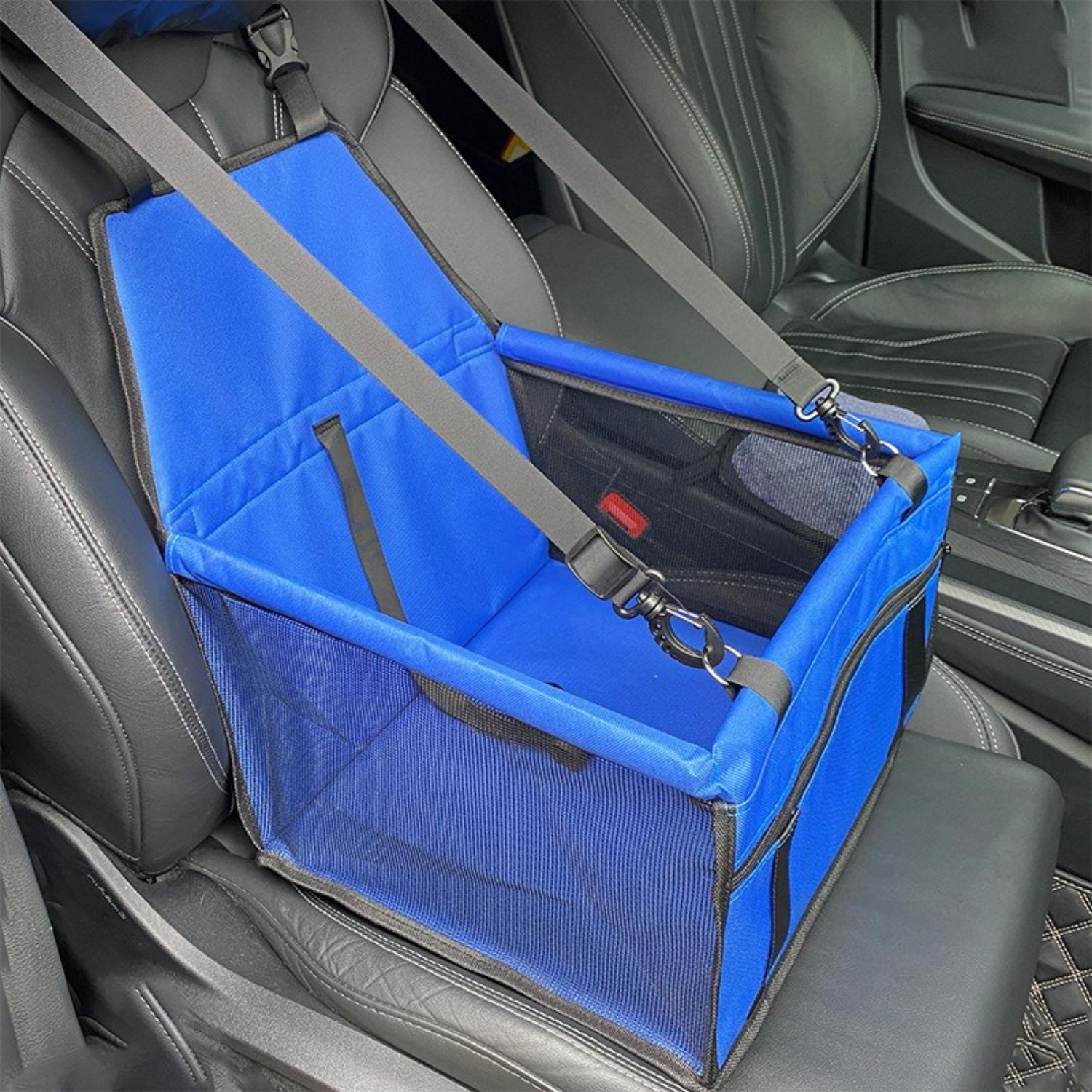 Dog Car Seat Booster Waterproof Oxford Anti-Slip Small Medium Dogs Travel Safety Seat Belt Strap Elevated Pet Car Seat Protector | Koossa