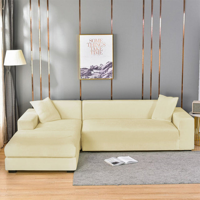 Stretch Velvet Sofa Slipcover, Universal Fit Couch Cover for Living Room, Armchair, Loveseat & 3-Seater Furniture Protector | Lonoma