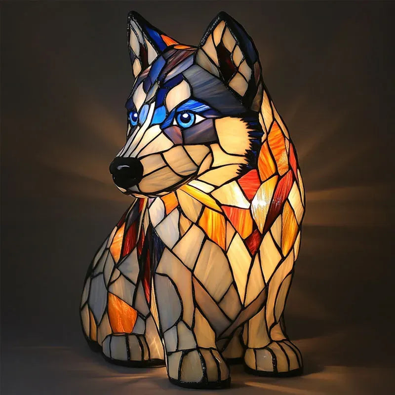 Handcrafted Dog Table Lamp — Warm Ambient Lighting for Pet Lovers & Home Décor Enthusiasts | Koossa