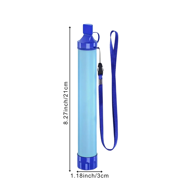 Portable Water Filter Straw 4-Stage Purification System for Camping Hiking Emergency Survival Outdoor Adventures Ultralight Design | Lonoma