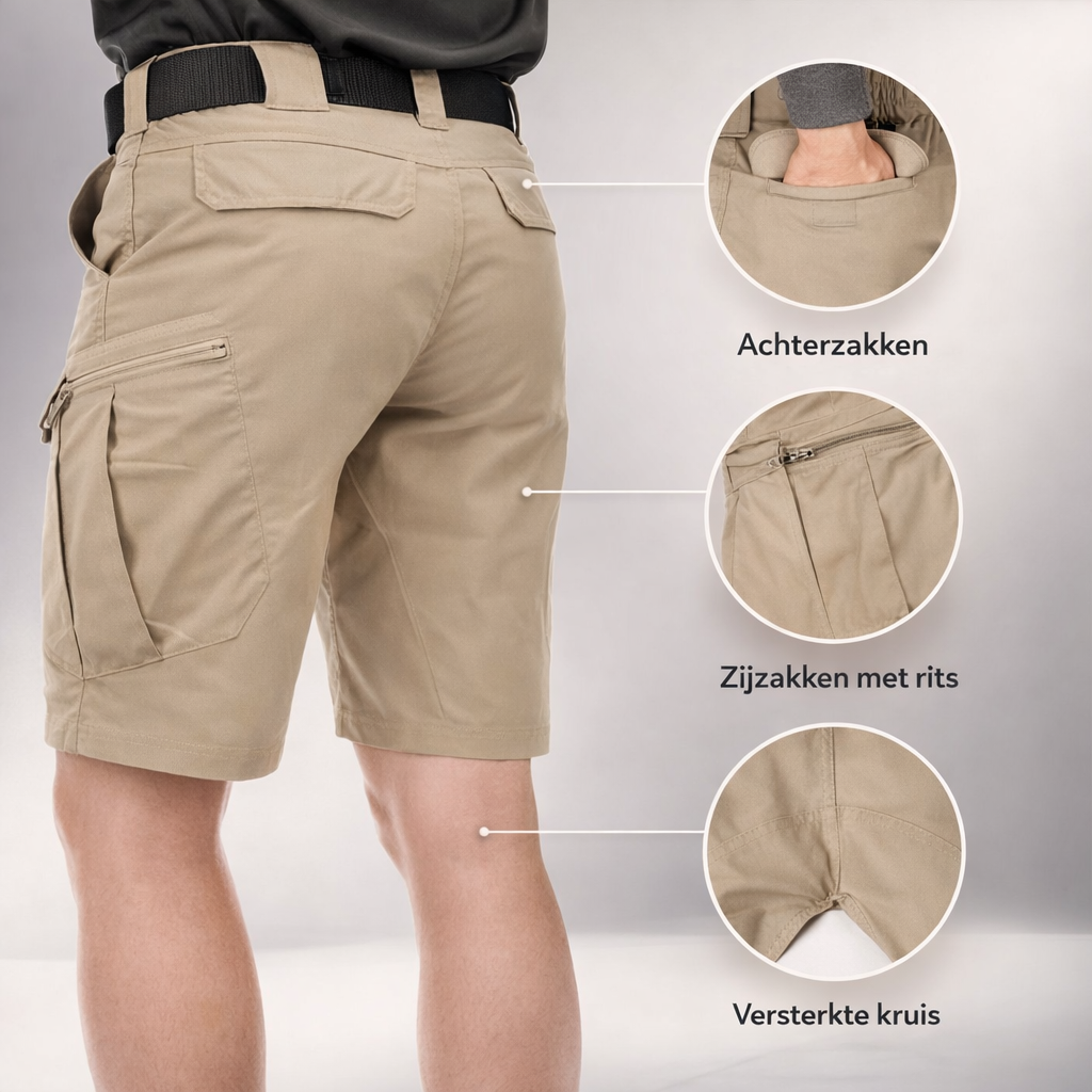 Men's Cargo Shorts — Practical Casual Shorts with Multiple Pockets for Everyday Comfort & Outdoor Adventures | Koossa