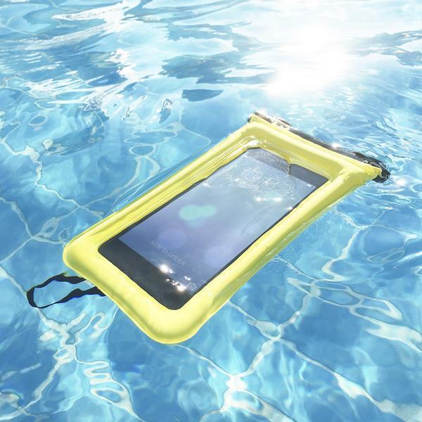 Housse étanche flottante avec cordon réglable pour téléphone portable étanche submersible jusqu'à 30 m de profondeur | Koossa