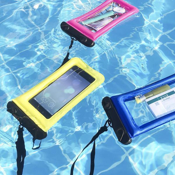 Housse étanche flottante avec cordon réglable pour téléphone portable étanche submersible jusqu'à 30 m de profondeur | Koossa