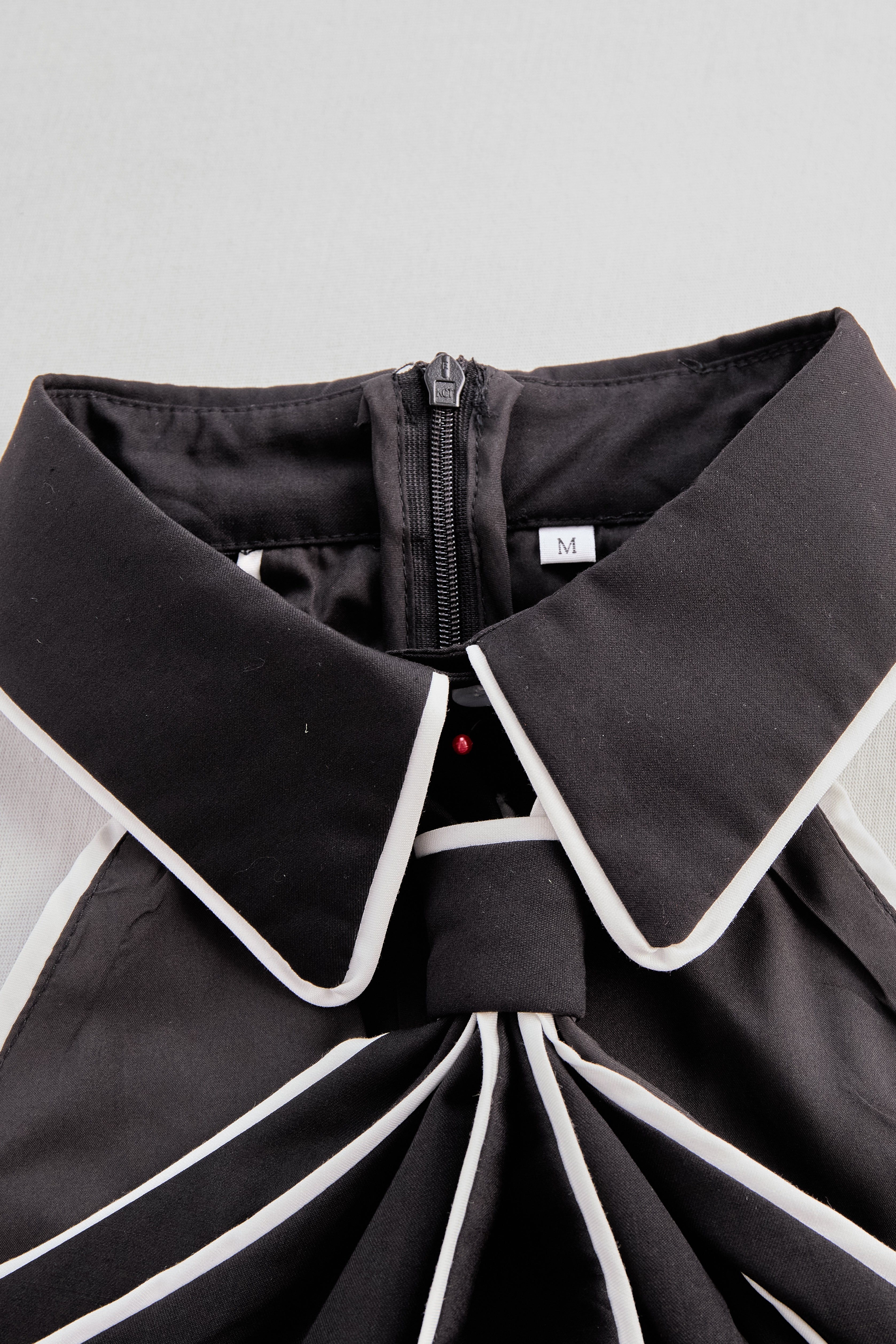 Halter Neck Knot Collar Blouse in White Black Royal Blue Khaki Pink for Evening Occasions and Special Celebrations | Koossa