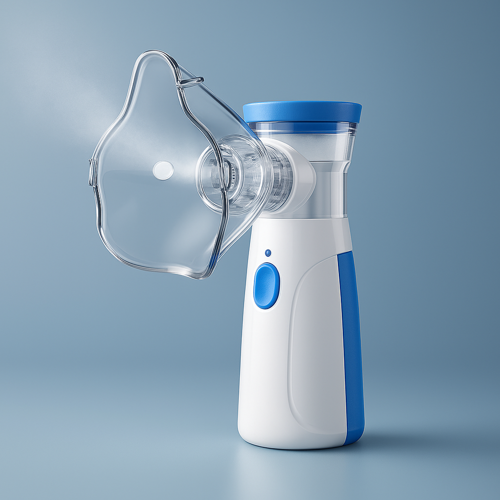 Portable Mesh Nebulizer for Home & Travel – Rechargeable Handheld Inhaler for Kids & Adults – USB Powered Breathing Treatment Device | Lonoma