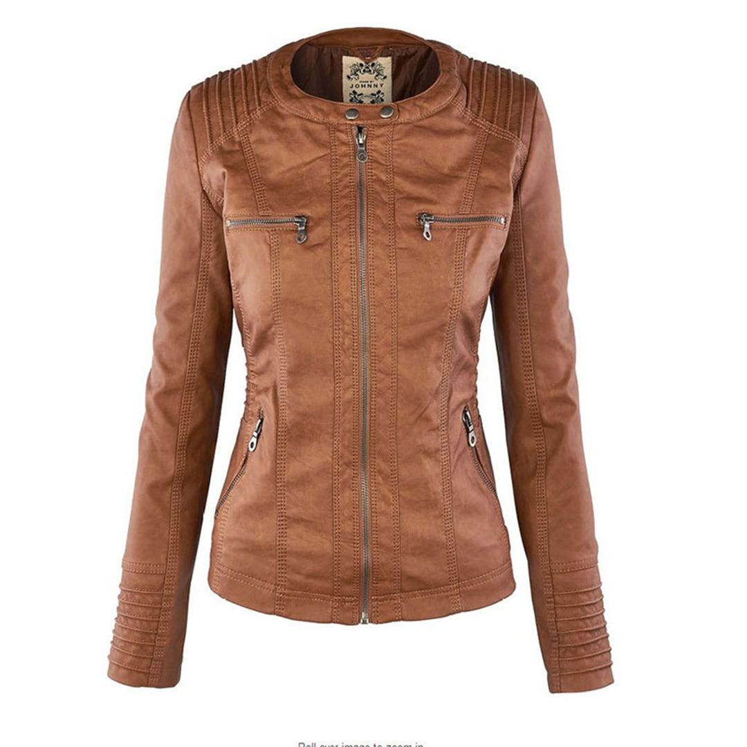 Women's Black Hooded Jacket with Zip & Button Fastening — Weather-Resistant Outerwear for Everyday Elegance | Koossa